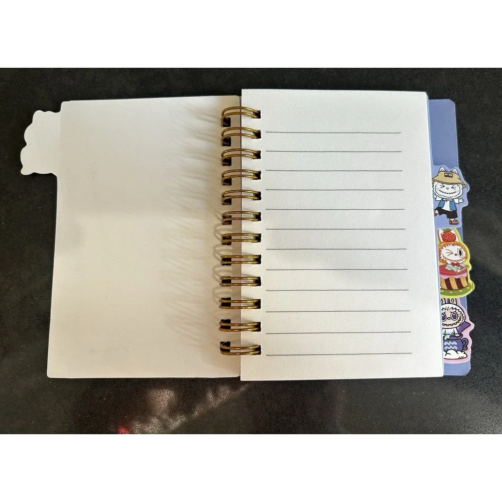 NEW Labubu Tabbed Spiral Bound Mini Notebook